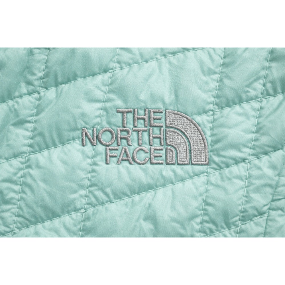 THE NORTH FACE Girls Mint Green Quilted Jacket Size M 10/12 Lightweight‎ Puffer - Picture 4 of 9